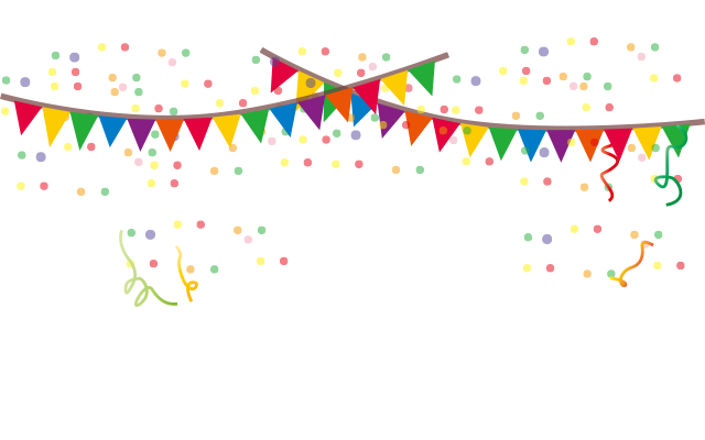 Party Flags PNG Pic Clip Art Background