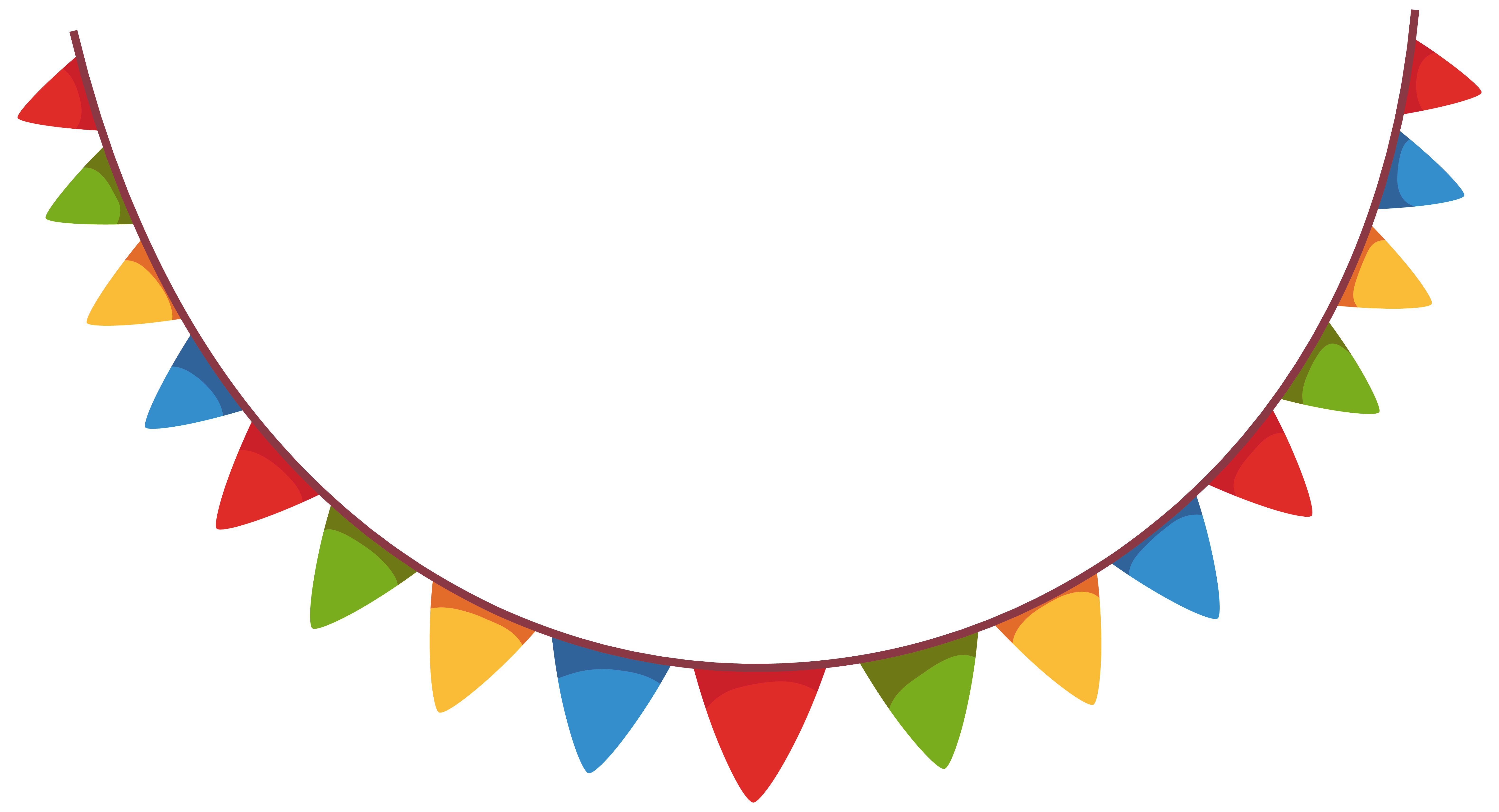 Party Flags Transparent Background