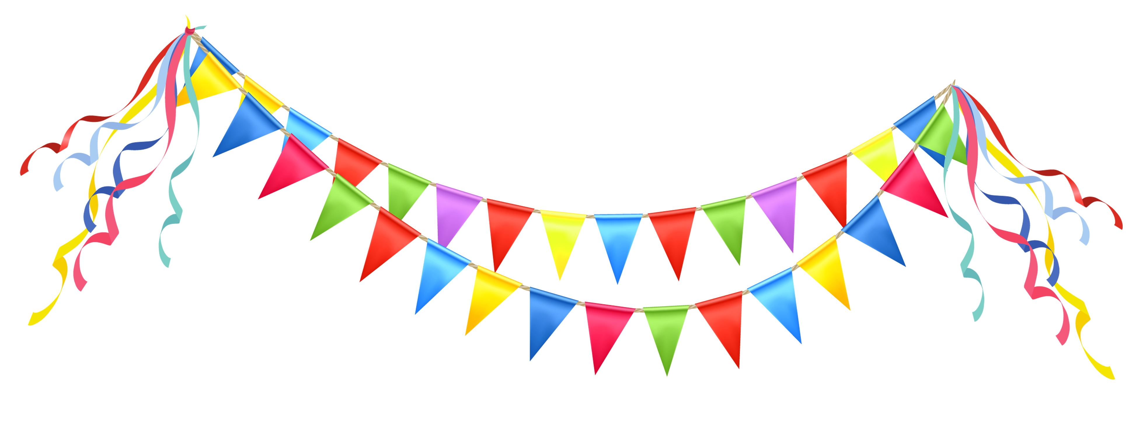 Party Flags Transparent Free PNG