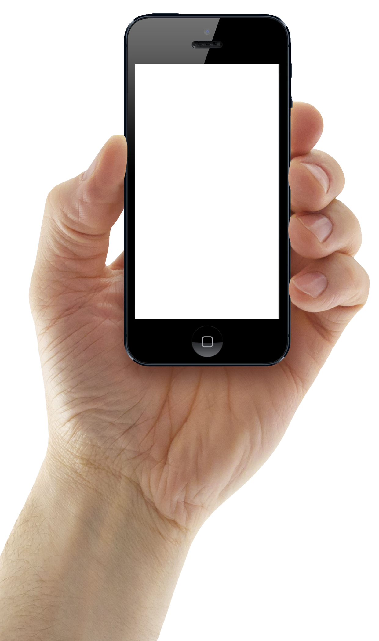 Phone in Hand Background PNG Clip Art