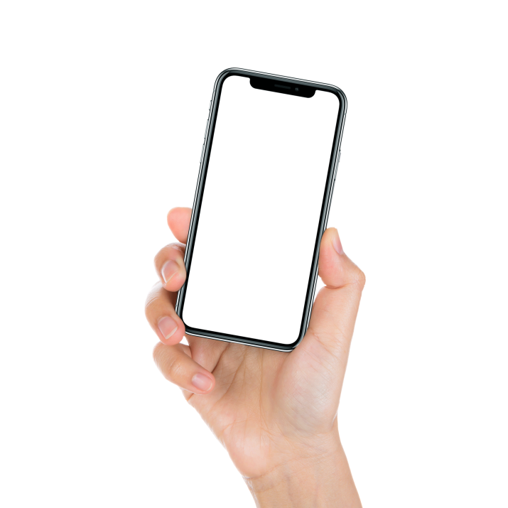 Phone in Hand PNG Background Clip Art