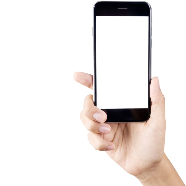 Phone in Hand PNG Photo Clip Art Image