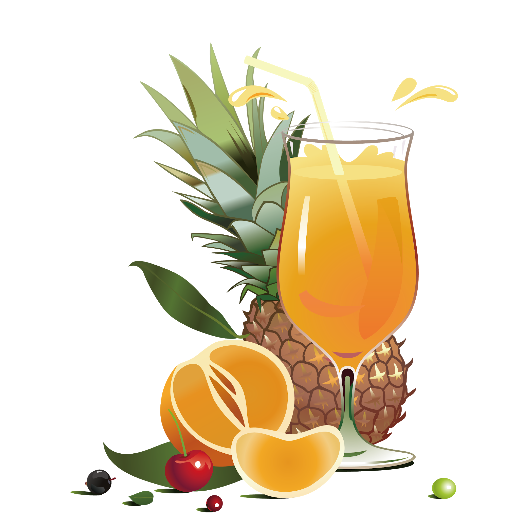 Pineapple Juice PNG HD Quality