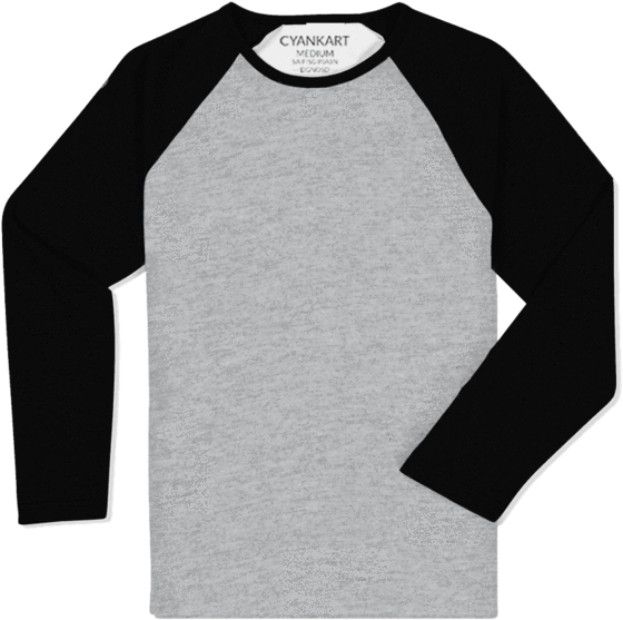 Raglan Sleeve T-Shirt Transparent PNG