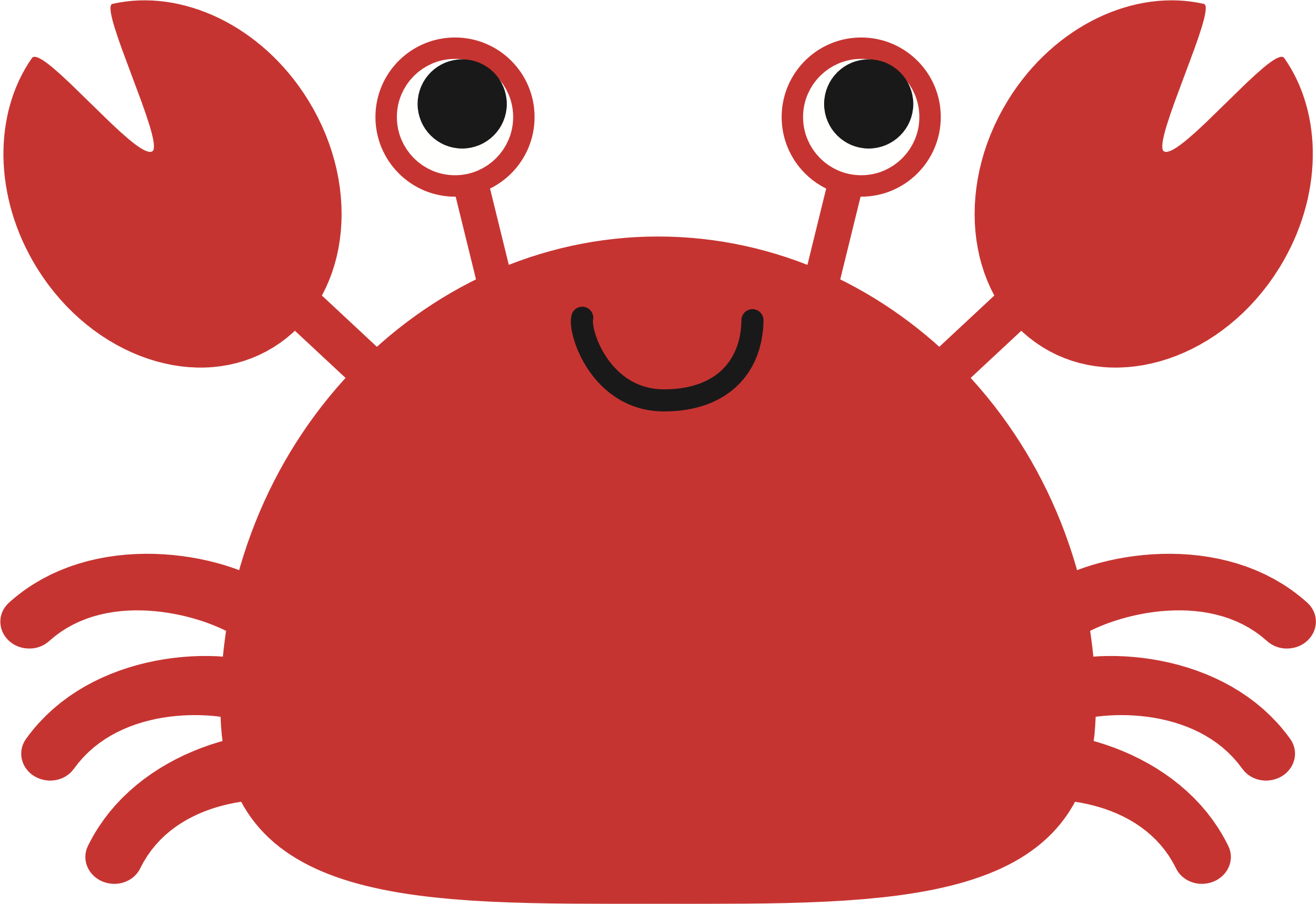 Red Crab Background PNG