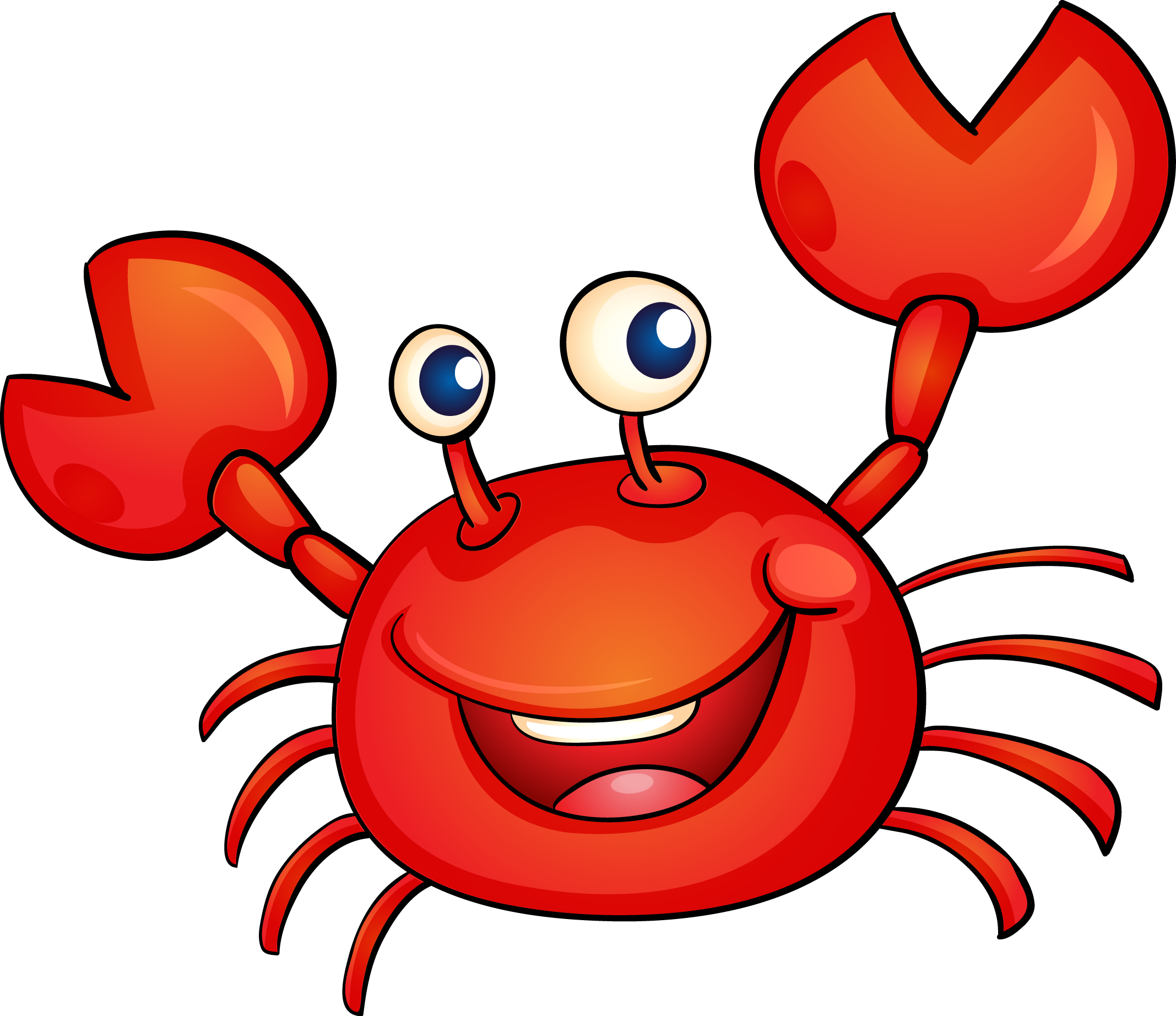 Red Crab PNG Background