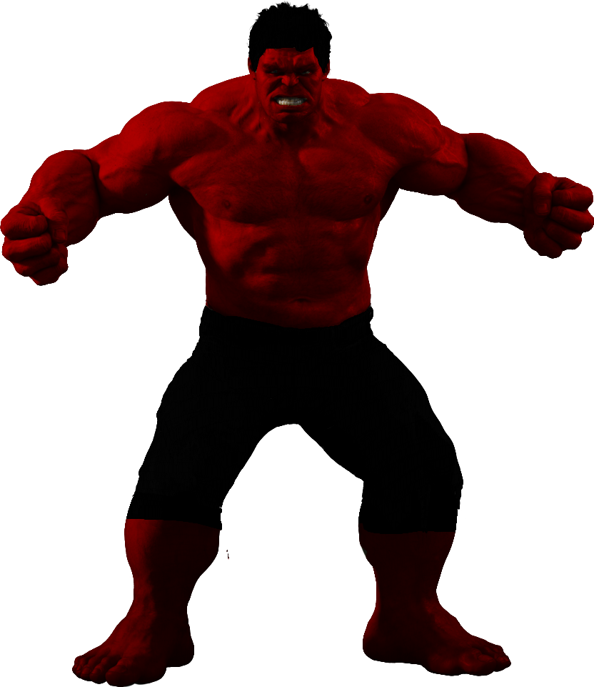Red Hulk PNG Clipart Background