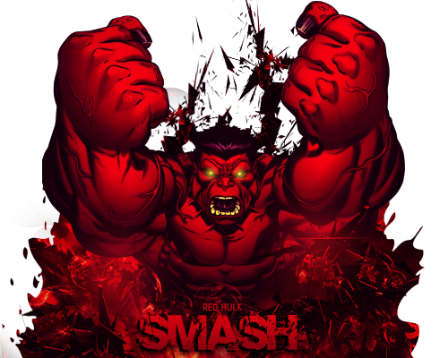 Red Hulk PNG Images HD