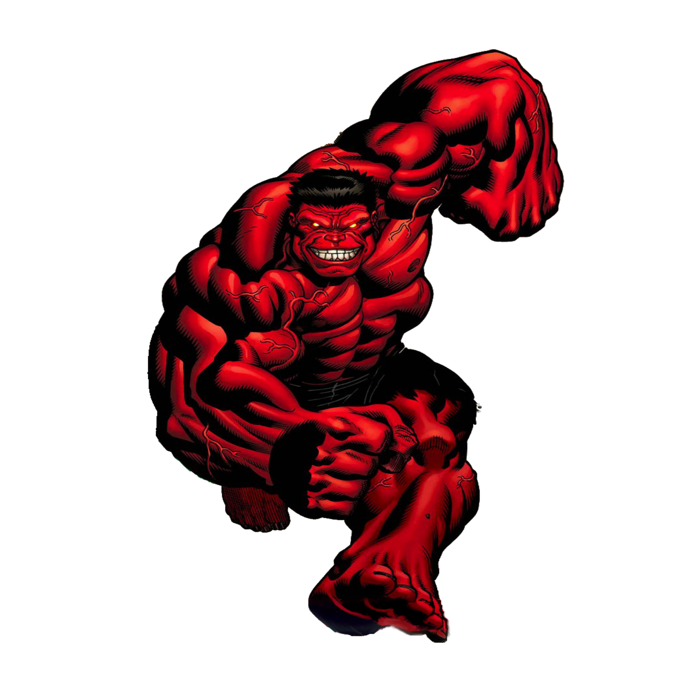 Red Hulk Transparent Free PNG
