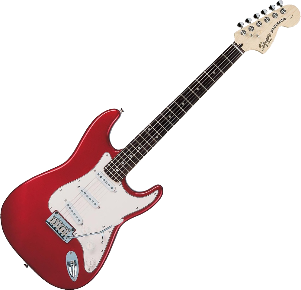 Red Neck Guitar Background PNG Image