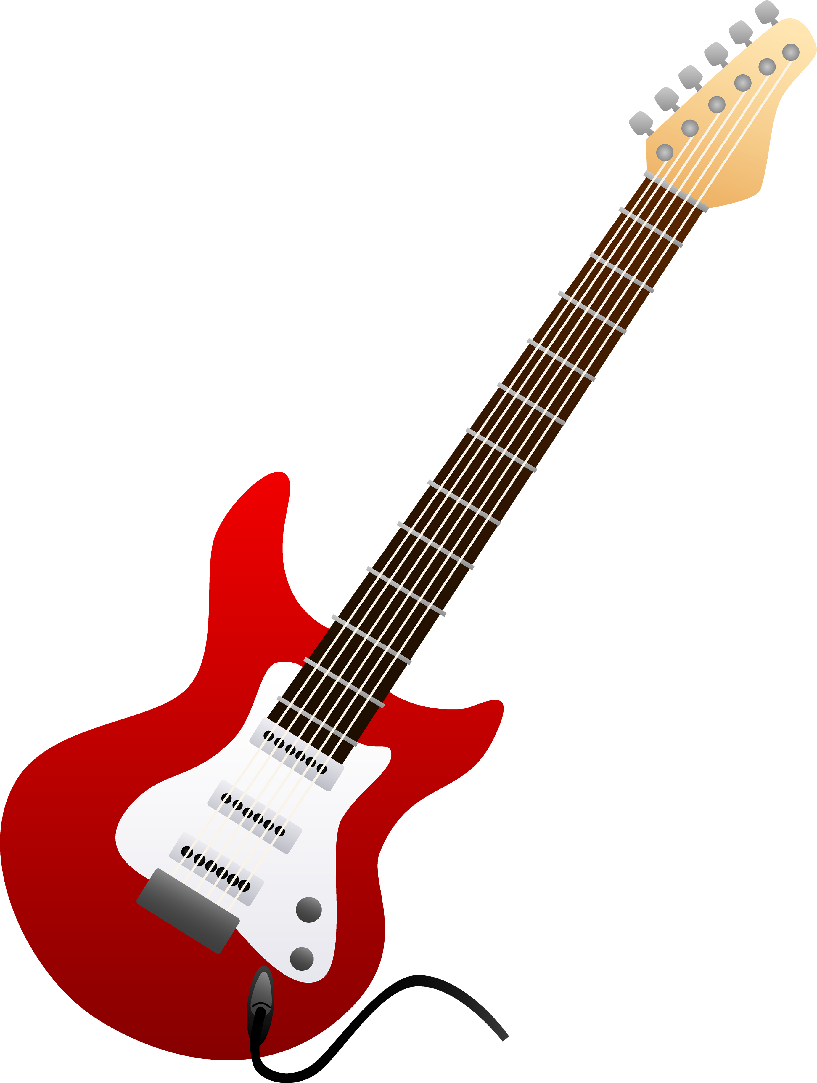 Red Neck Guitar PNG HD Quality