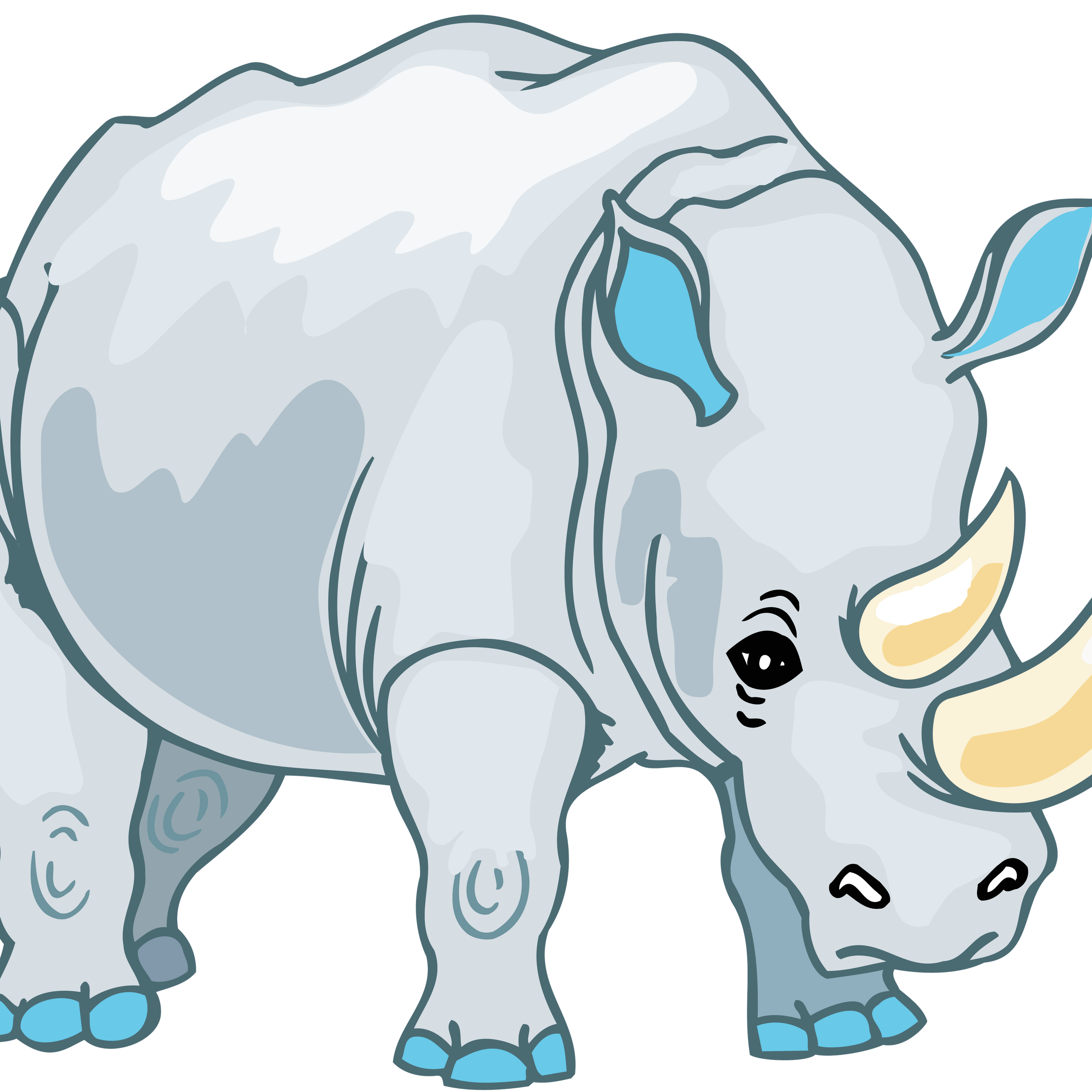 Rhino PNG HD Images