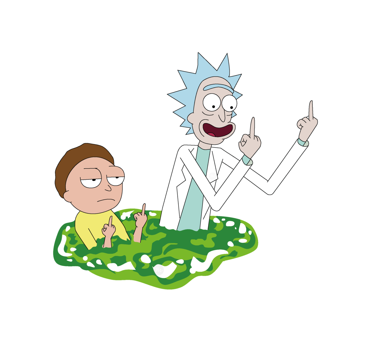 Rick And Morty Wallpaper PNG Background