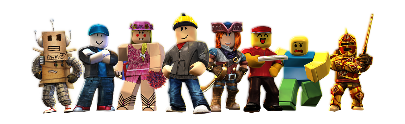Roblox Characters Background PNG Image