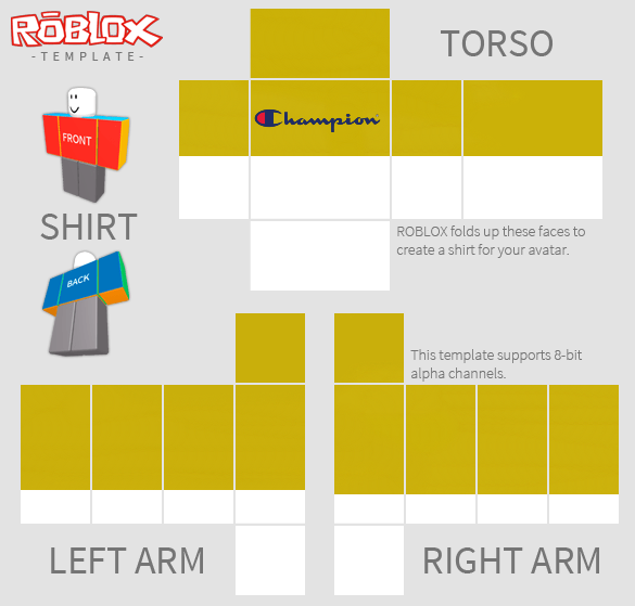 Cool Roblox Shirt Template Transparent Background PNG