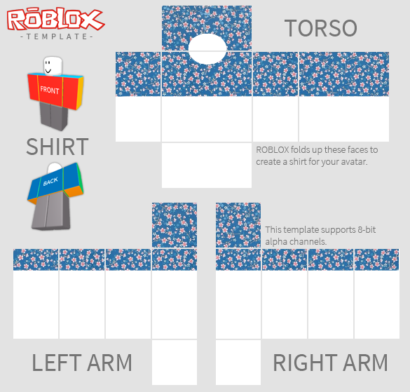 Roblox Shirt Template PNG Clipart Background