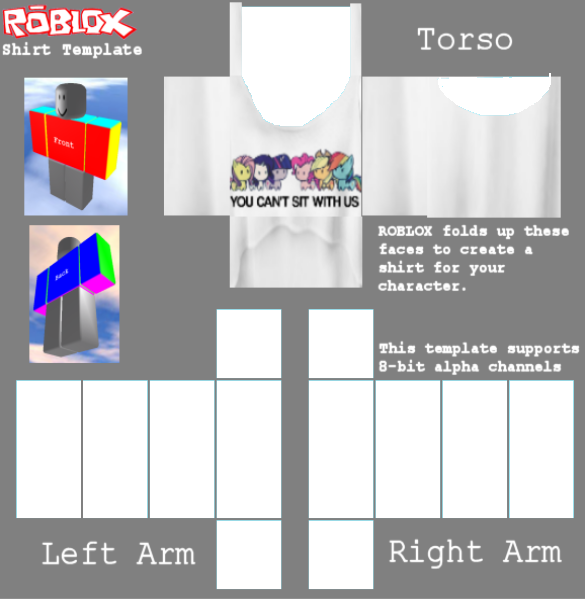 Roblox Shirt Template Transparent PNG