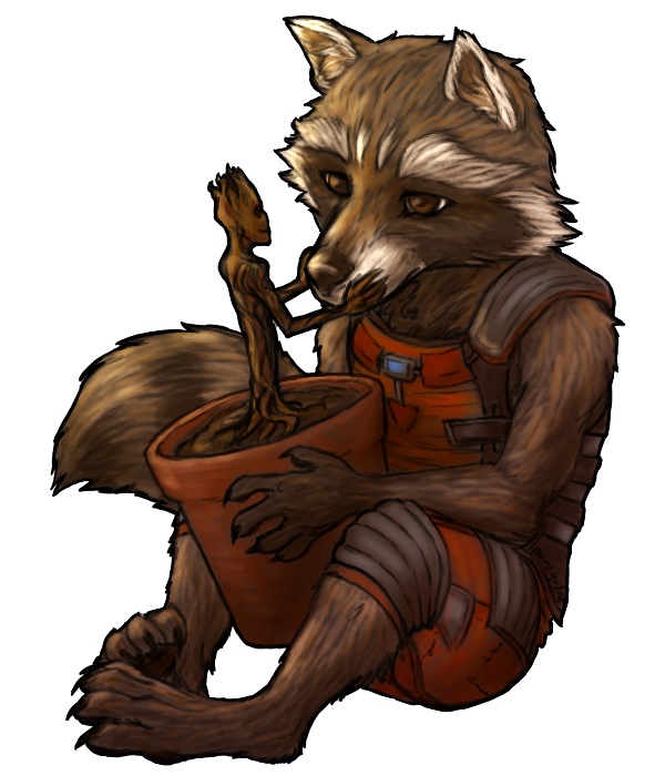 Rocket Raccoon Free Picture PNG