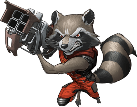 Rocket Raccoon PNG Clipart Background