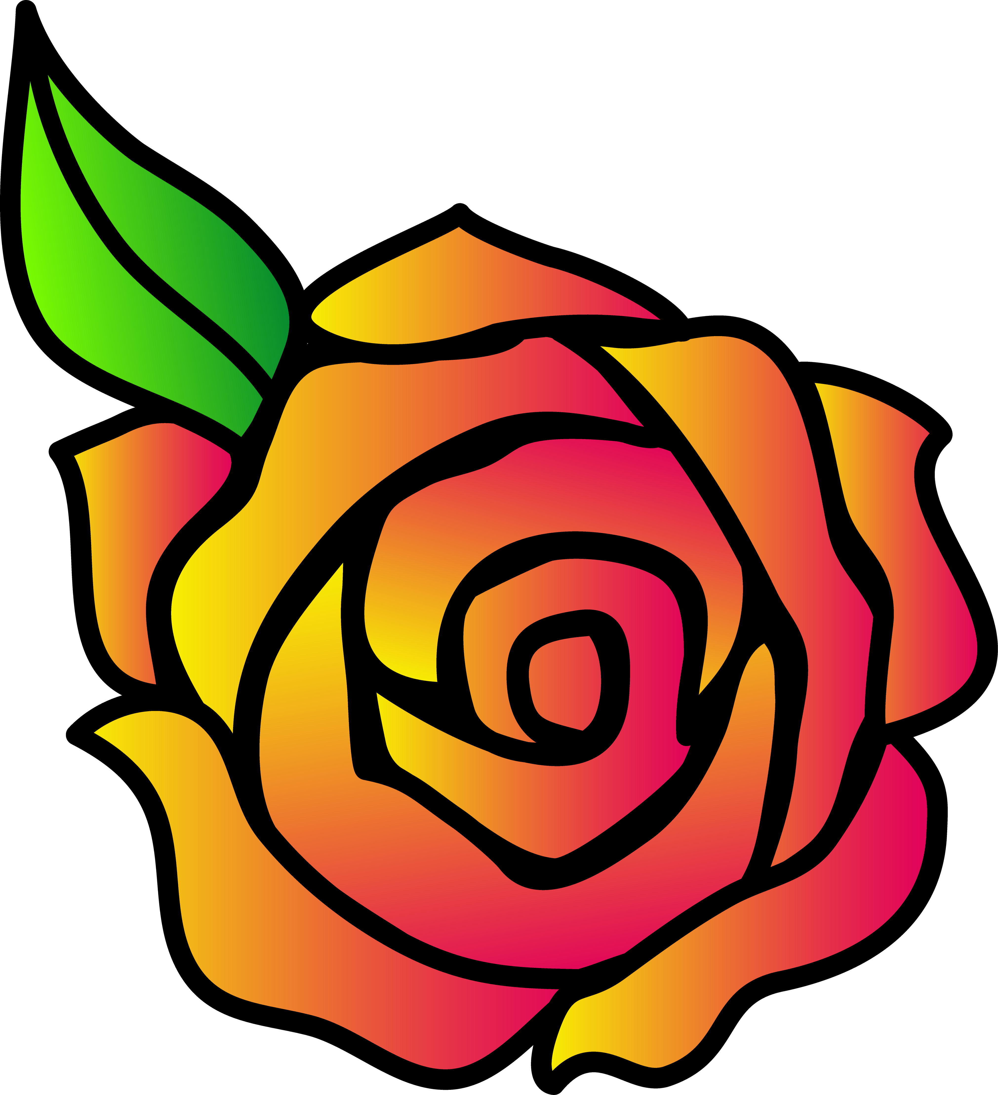 Rose Drawings PNG Clipart Background