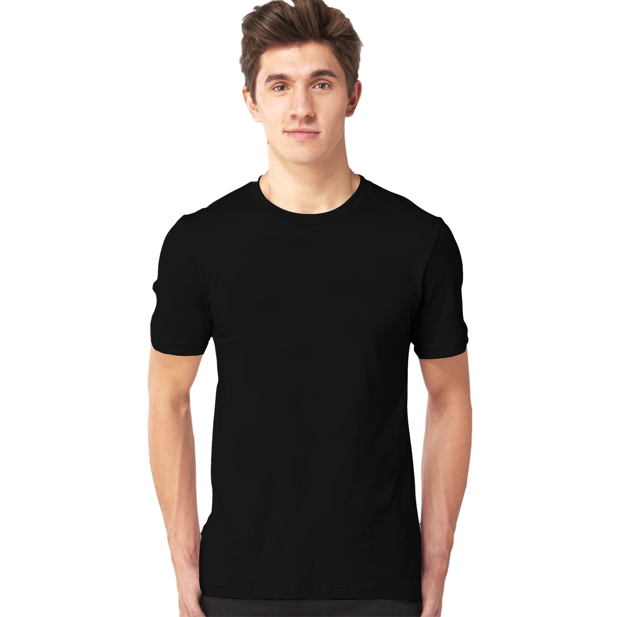 Round Neck T-Shirt Transparent PNG