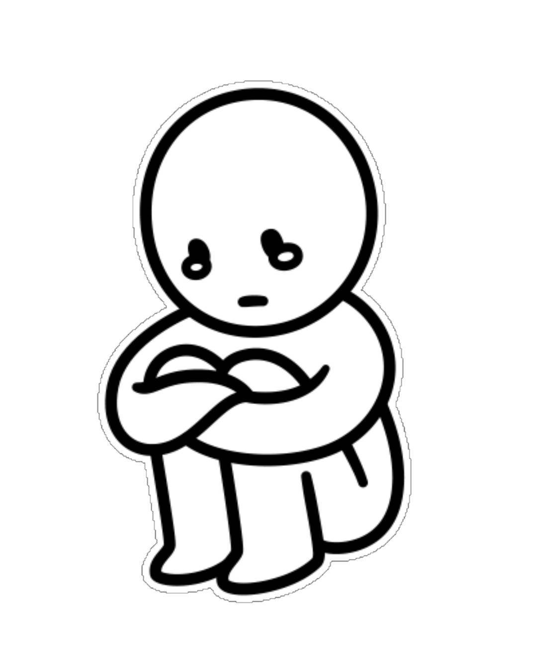 Sad Drawings PNG Background
