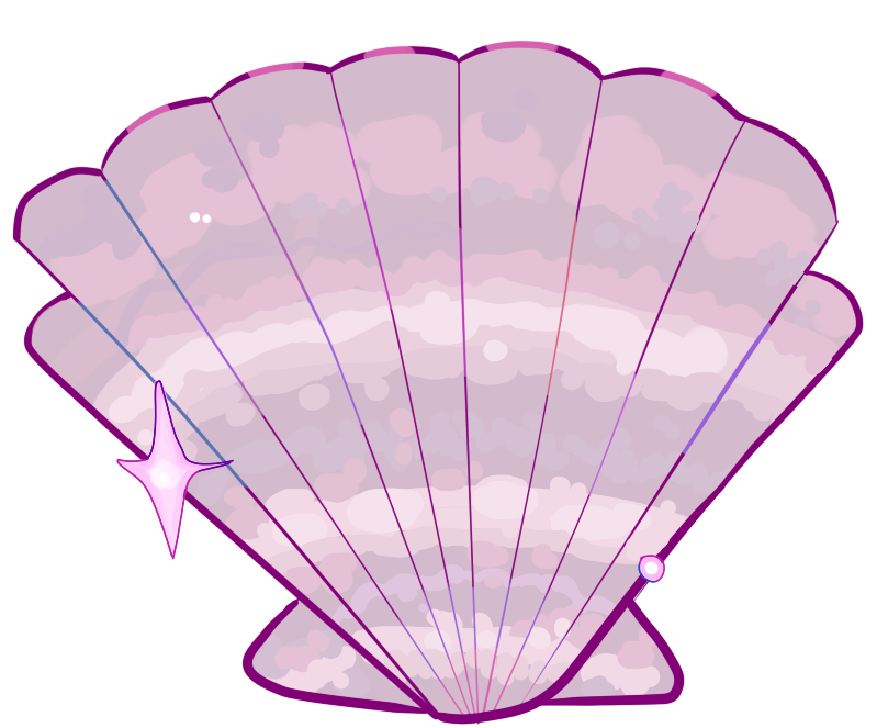 Seashell Background PNG Clip Art