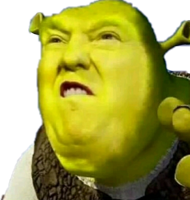 Shrek Meme Background PNG