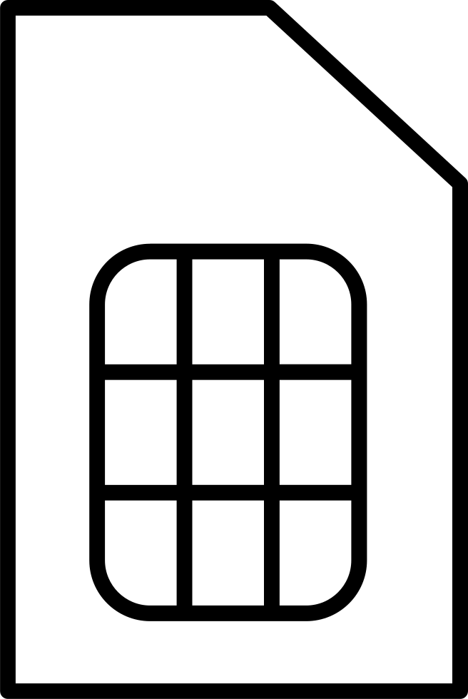 Sim Card Transparent Free PNG Clip Art