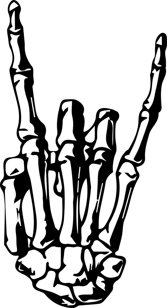 Skeleton Hand Drawing Download Free PNG