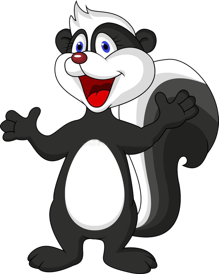 Skunk PNG Clipart Background HD