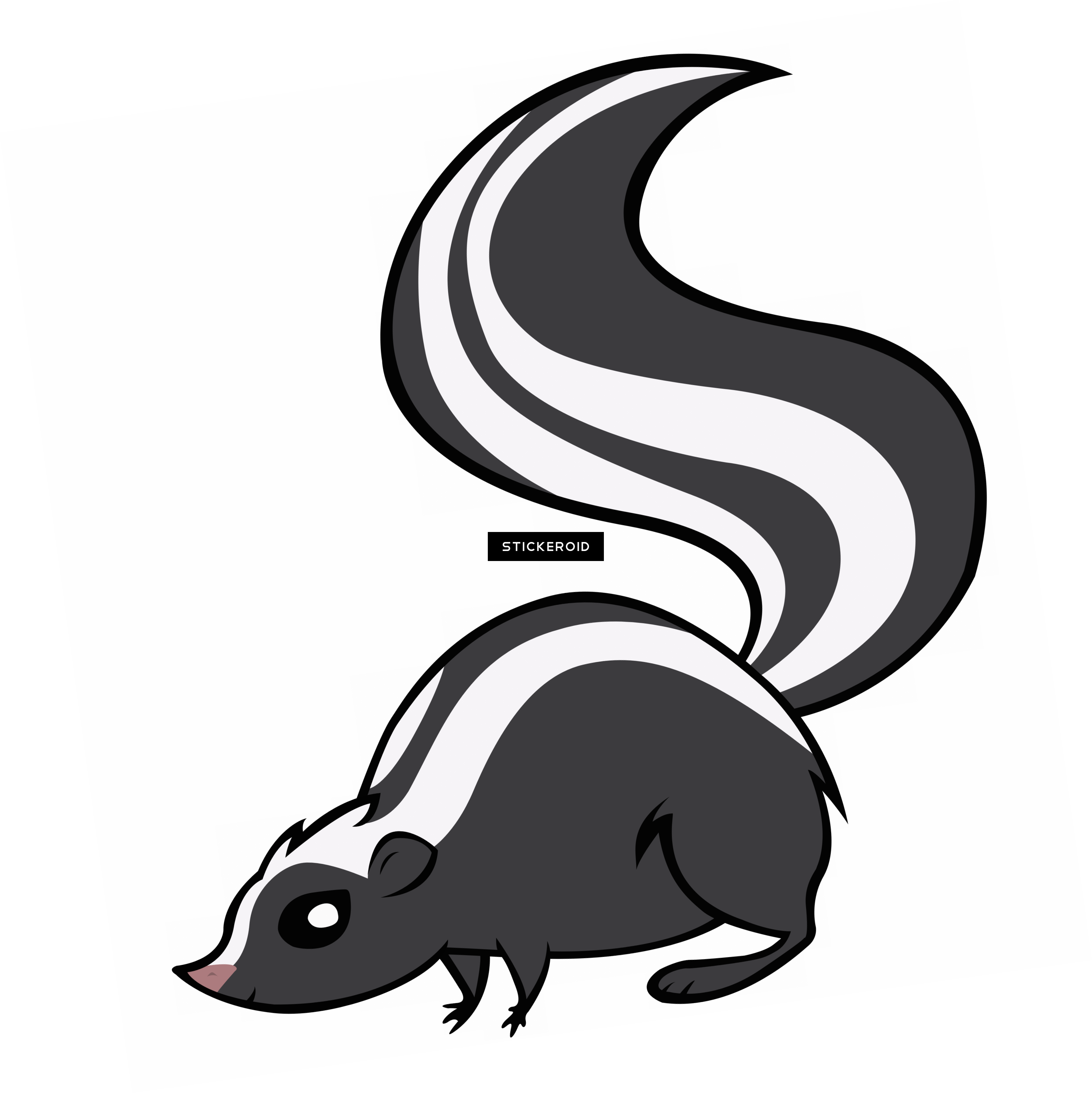 Skunk Transparent Clip Art Image