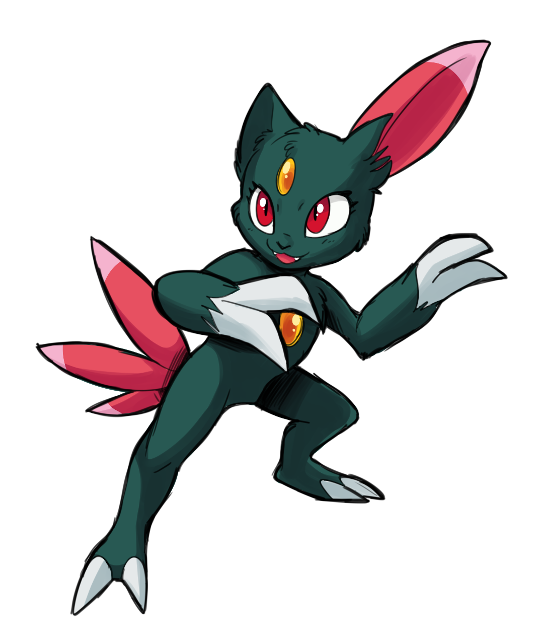 Sneasel Pokemon Background PNG Image