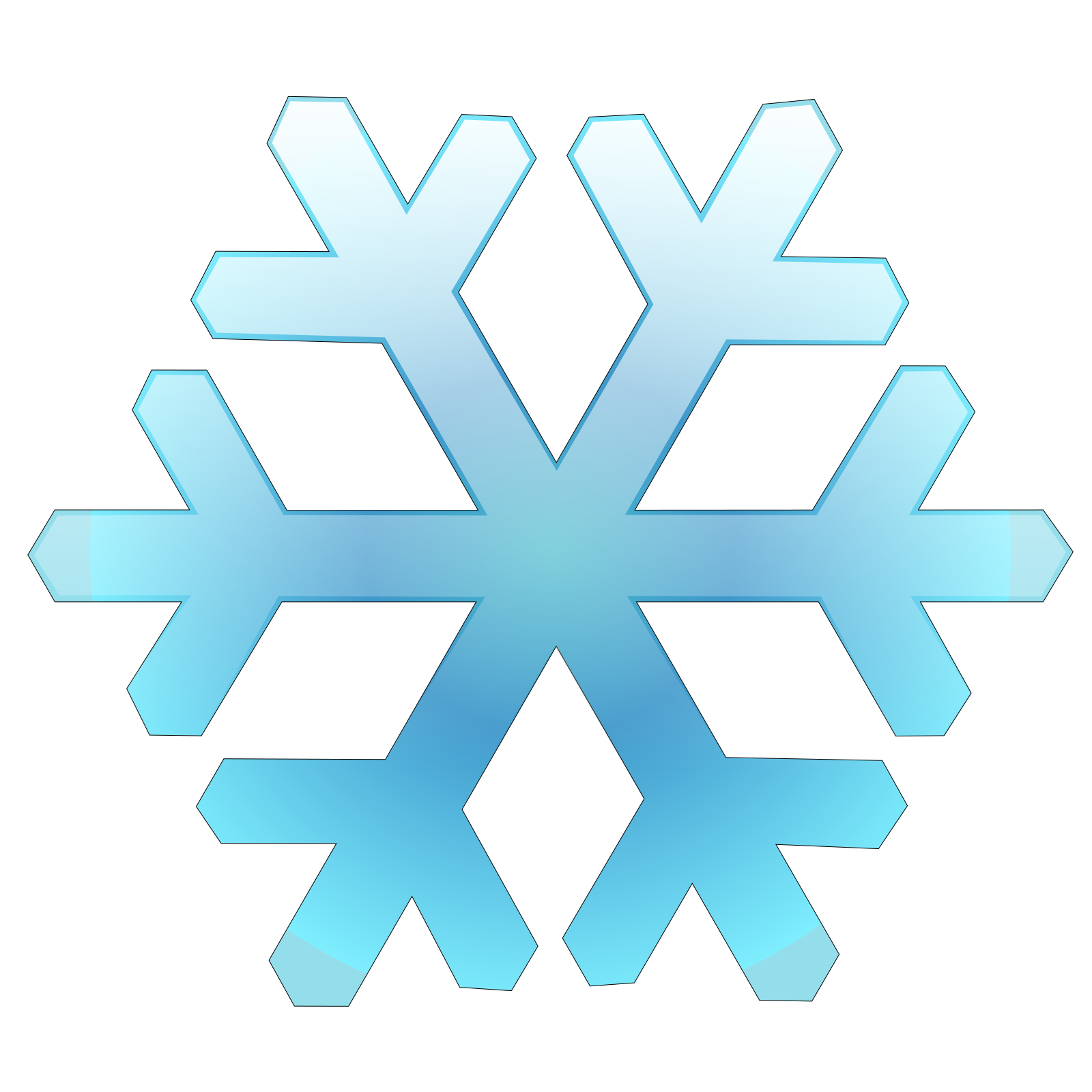 Snowflake Clipart Free PNG