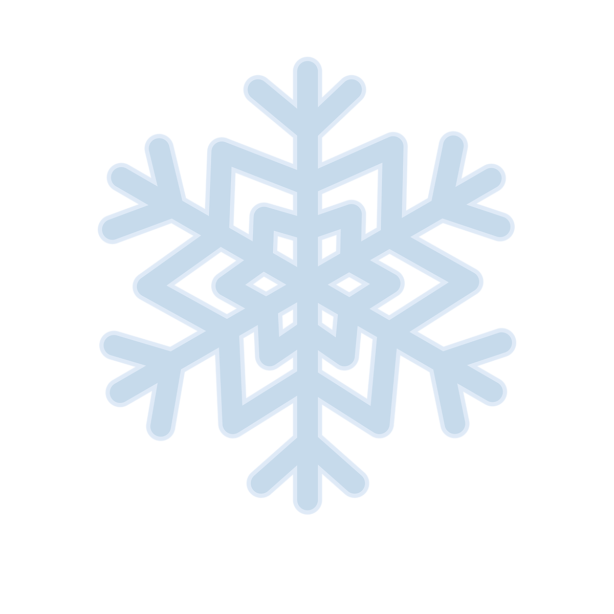 Snowflake Clipart PNG Free File Download