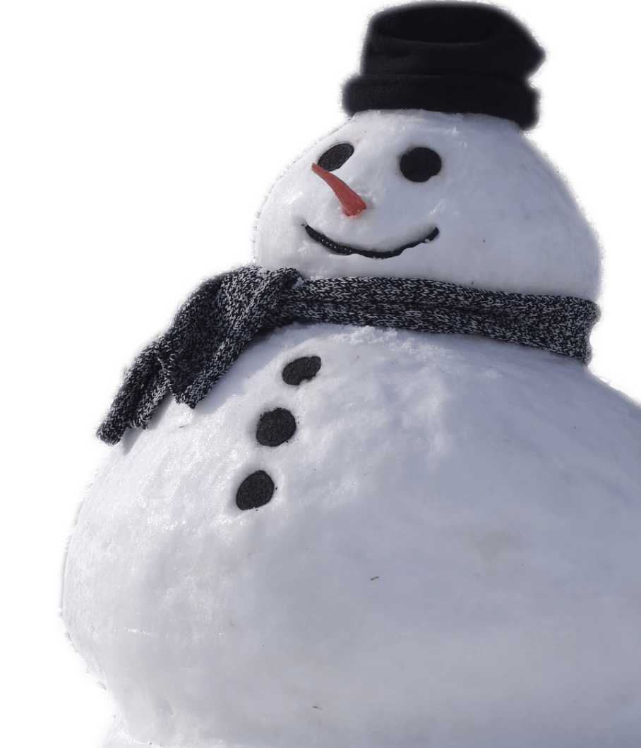 Snowman Background PNG Clip Art Image