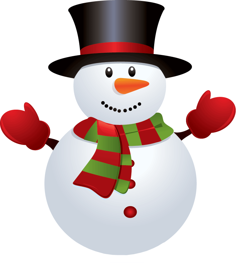 Snowman Background PNG Image