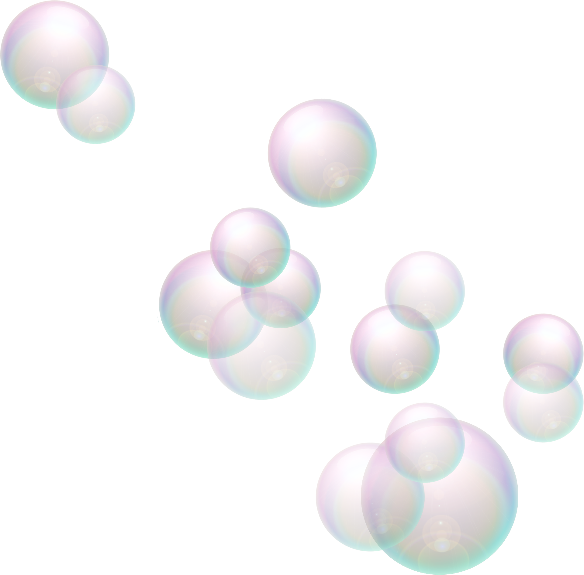 Soap Bubbles Background PNG Clip Art Image