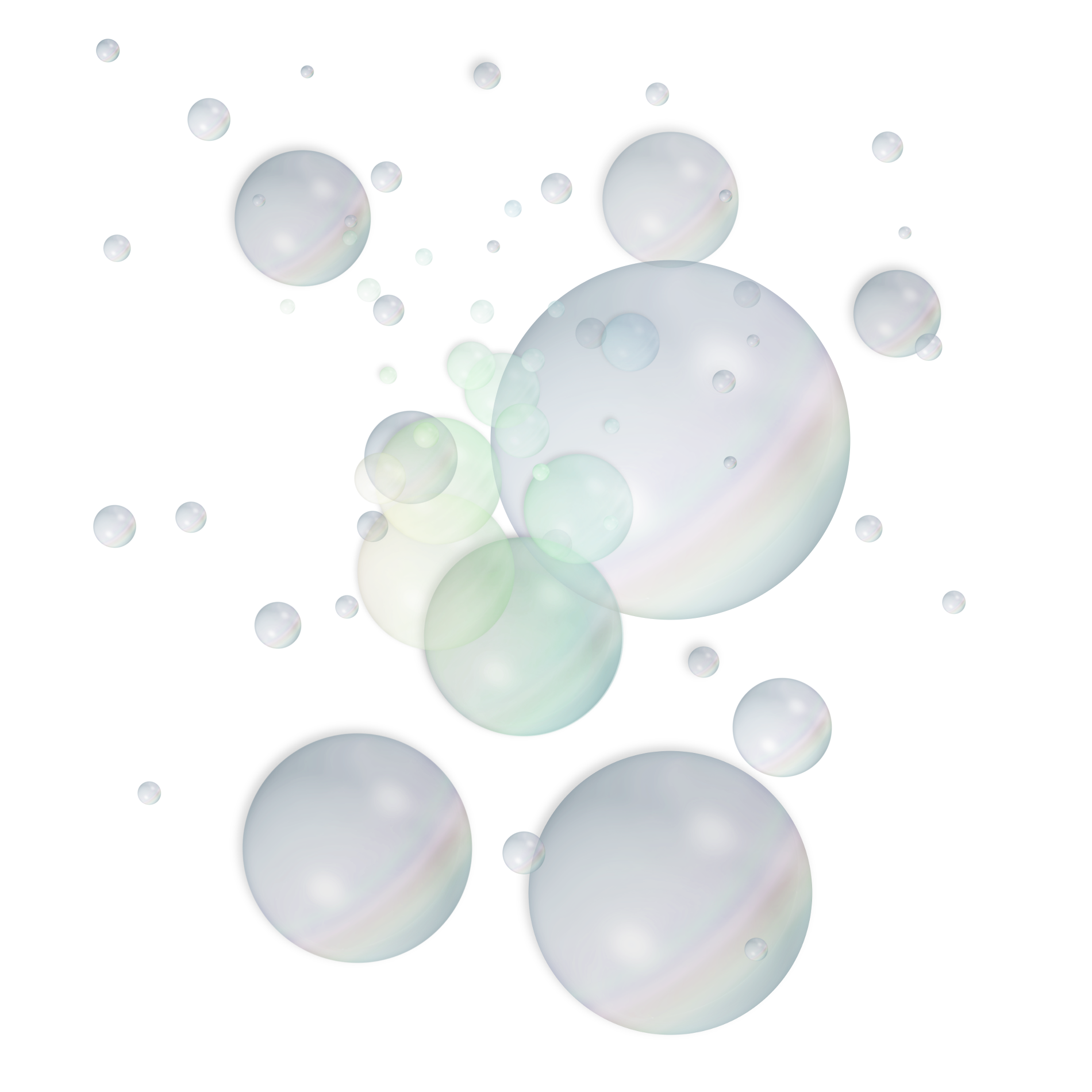 Soap Bubbles Background PNG Image