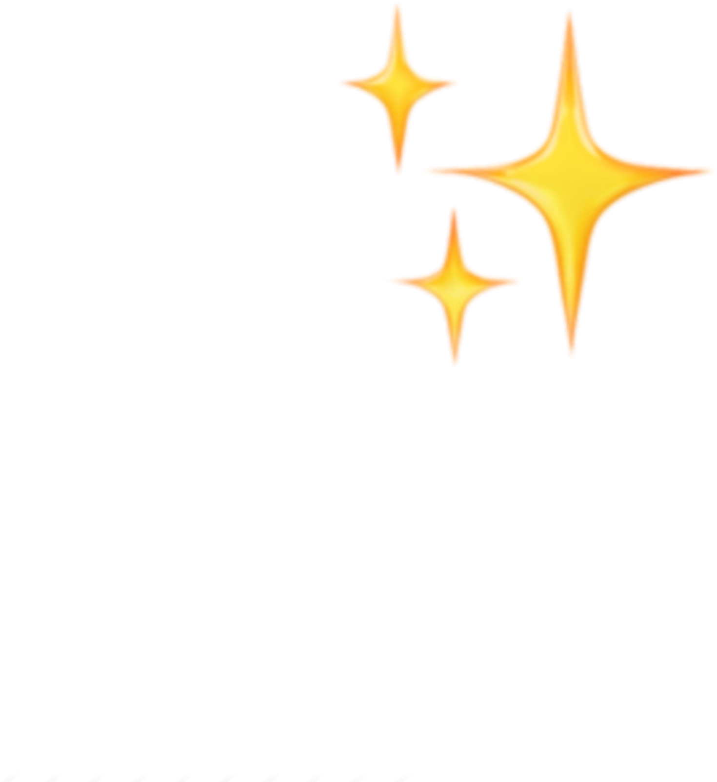 Star Emojis PNG Clipart Background