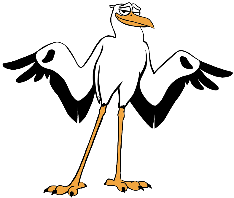 Stork Background PNG Clip Art Image