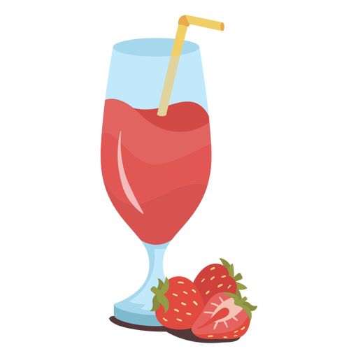 Strawberry Juice Background PNG Image
