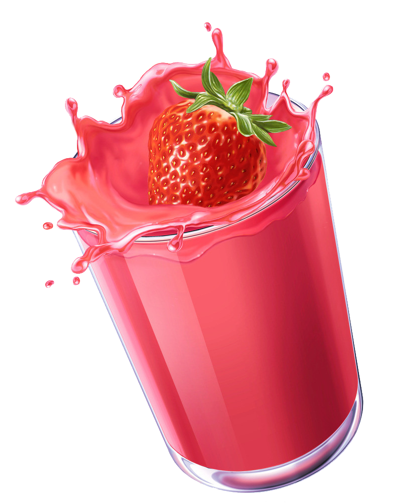Strawberry Juice Transparent PNG