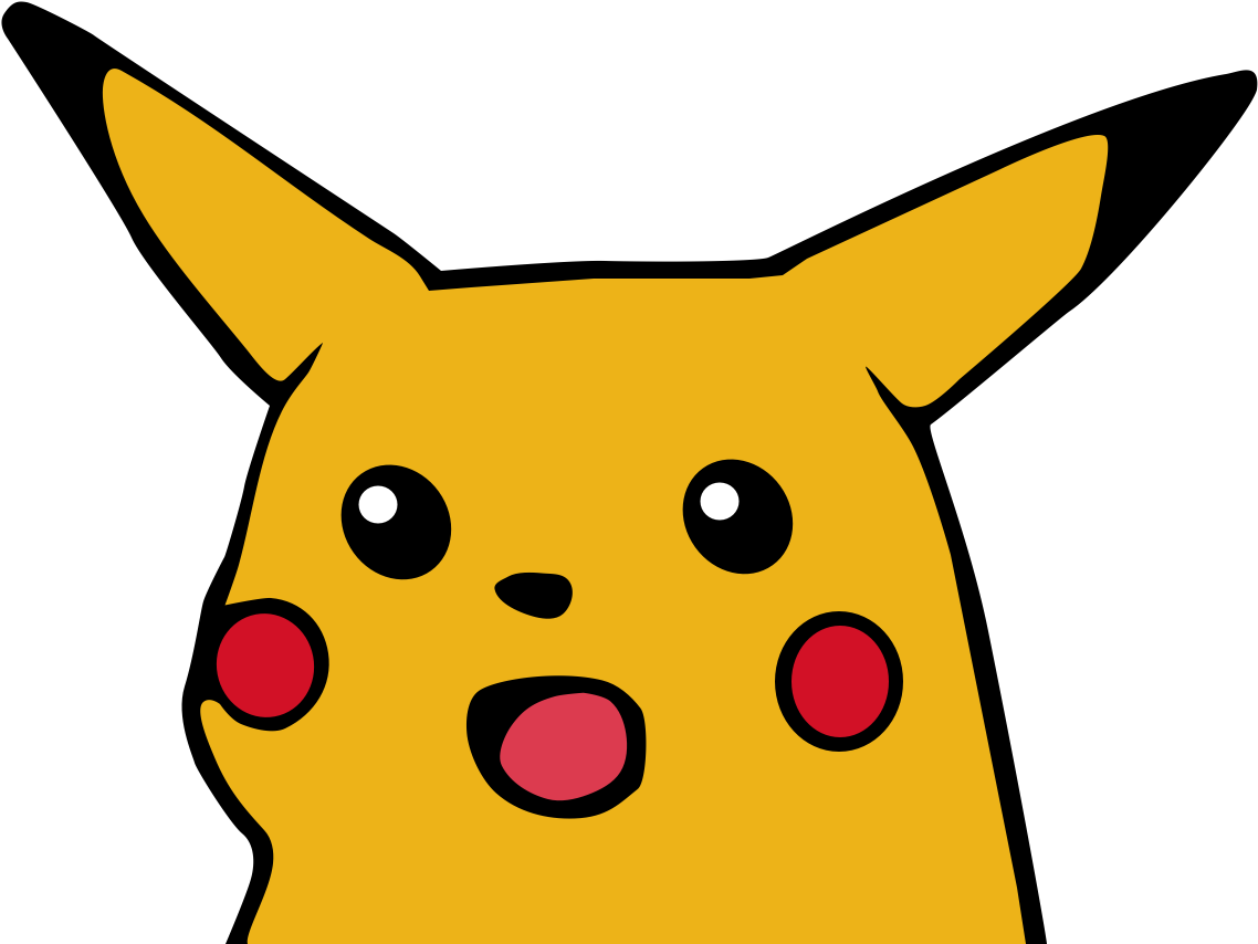 Surprised Pikachu PNG Free File Download