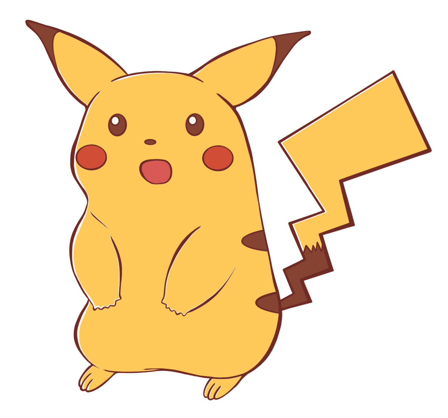 Surprised Pikachu PNG HD Quality