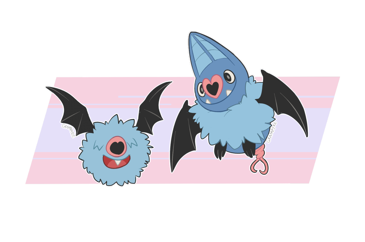 Swoobat Pokemon PNG Clipart Background