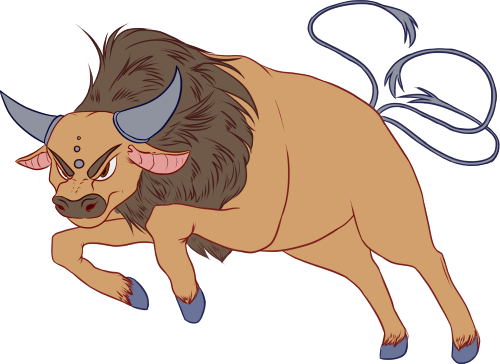Tauros Pokemon PNG Clipart Background