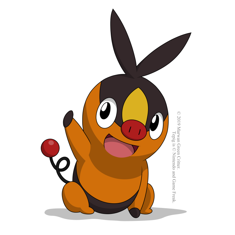 Tepig Pokemon PNG Pic Background
