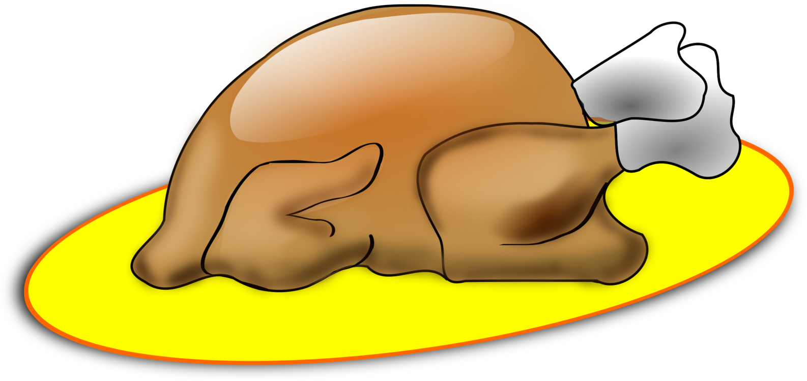 Thanksgiving Turkey Meat No Background Clip Art