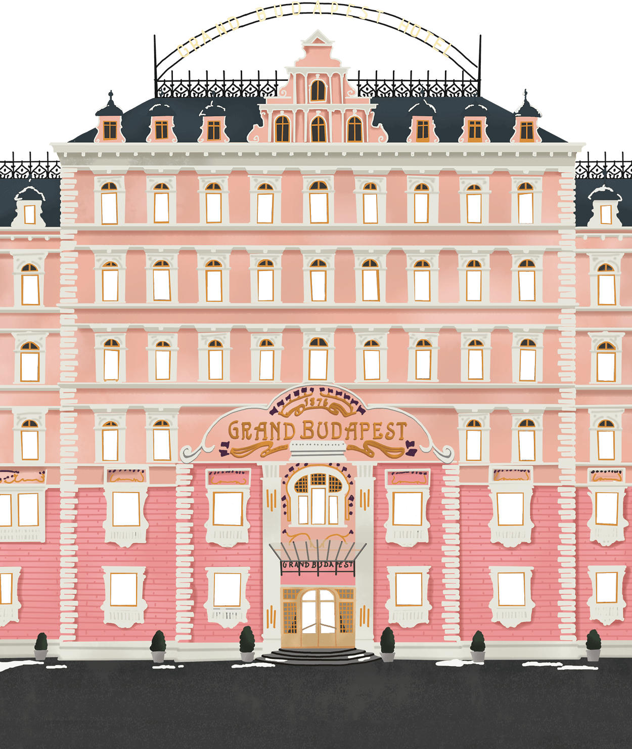 The Grand Budapest Hotel Background PNG Image